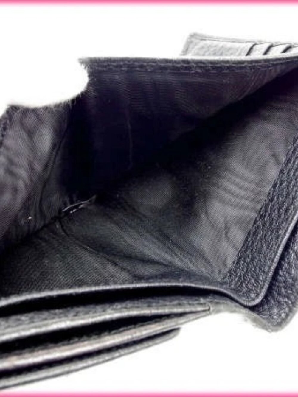 GUCCI Bifold Wallet Black x Gold Women Authentic secondhand - Picture 6 of 7